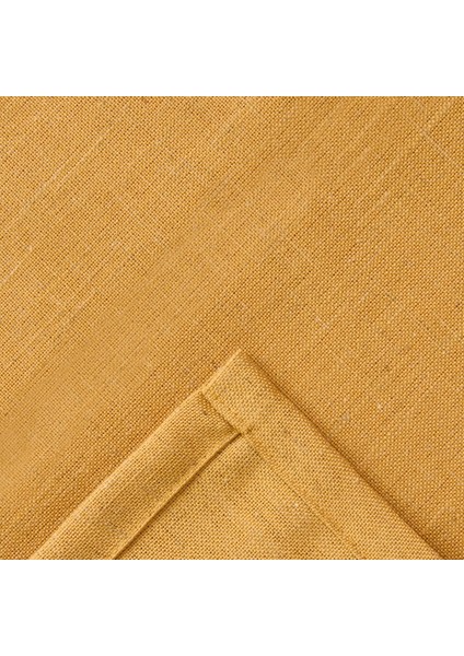 Soft Bella Keten Masa Örtüsü - Hardal - 140X200 cm fiyatları