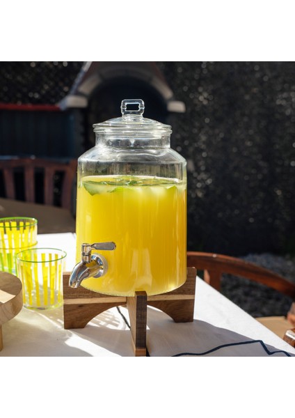 Liam Cam Şerbetlik - Kahverengi / Şeffaf - 3 Lt