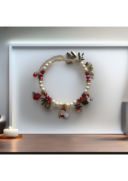 Kedi ve Köpek Için Noel Babalı Kırmızı Yeni Yıl / Noel Kolyesi modelleri