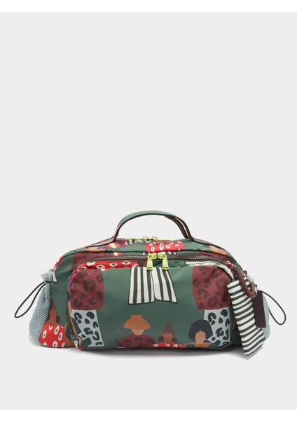 Desenli Teknik Kumaş Spor Çantası