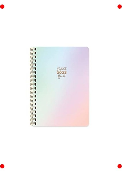 2023 A5 Sert Kapak Haftalık Planlayıcı Ajanda