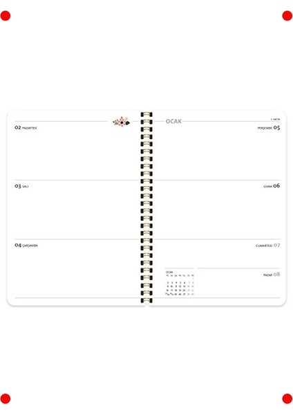 2023 A5 Sert Kapak Haftalık Planlayıcı Ajanda fırsatları