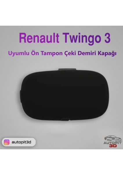 Renault Twingo 3 Uyumlu Ön Tampon Çeki Demiri Kapağı