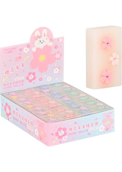 E2207 Sakura ve Rabbit Silgi 36LI Kt