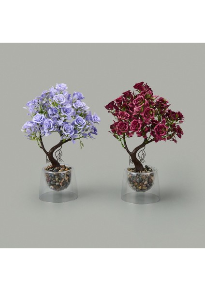 Dekor Yapay Gül Ağacı - Asorti - 26X20 cm fiyatları