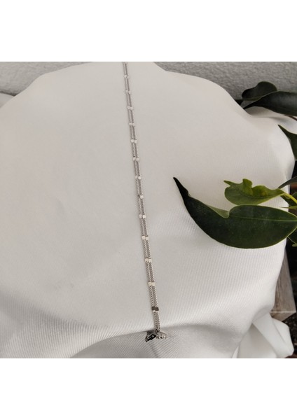 925 Ayar Gümüş Zirkon Taş Detay Kadın Halhal- Şık Tasarım modelleri