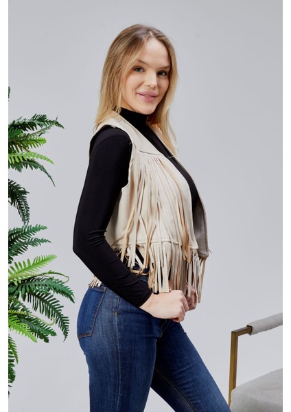 Scuba Suet Püsküllü Yelek fiyatları