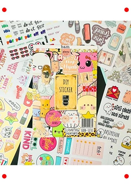 Rengarenk Özel Tasarım Çıkartma Kitabı