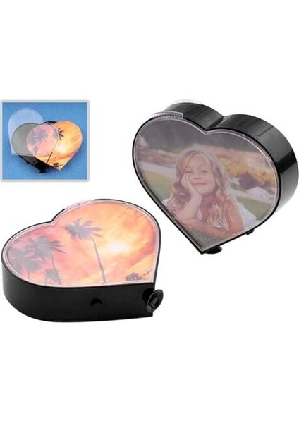 Kalp Şeklinde Sihirli Dönen Fotoğraf Çerçevesi fiyatları