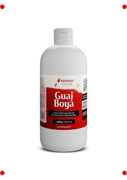 Beyaz Guaj Boya Profesyonel 500 gr
