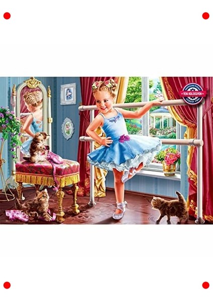 Minik Balerin Temalı Çocuk Bulmacası 260 Parça modelleri