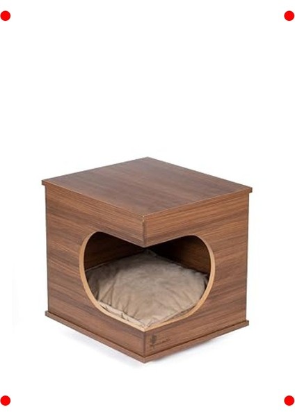 Üstü Kapalı Lüks Evcil Hayvan Yuvası - Kedi & Köpek
