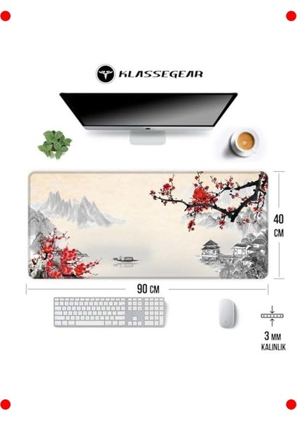 Geniş Oyuncu Mouse Pad 90X40 cm - Dikişli Kenarlı fiyatları