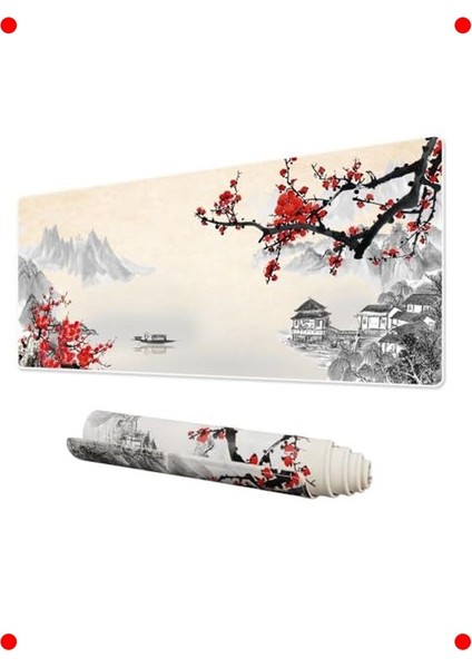 Geniş Oyuncu Mouse Pad 90X40 cm - Dikişli Kenarlı modelleri