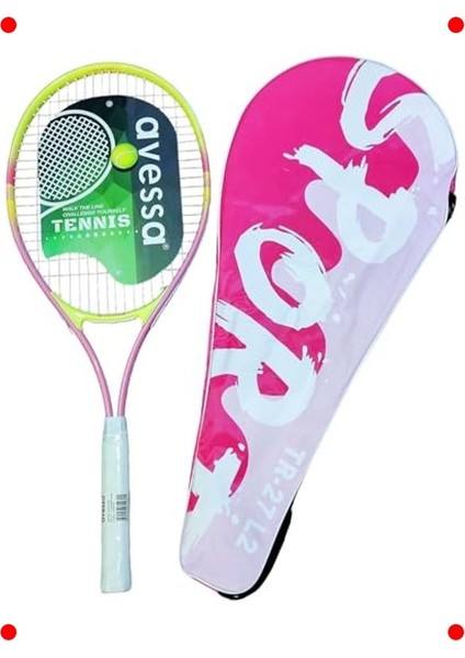 Pembe Renk L2 Kavramalı Tenis Raketi