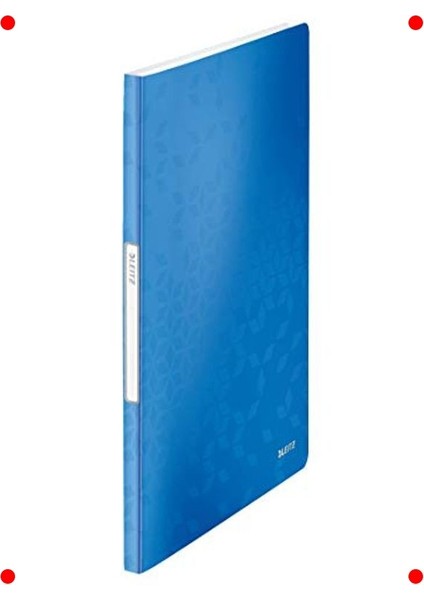 A4 Metalik Mavi Sunum Dosyası (20 Poşetli)