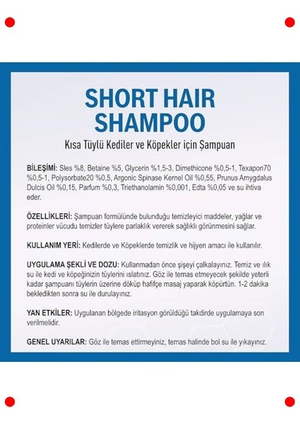 Kısa Tüylü Kedi Köpek Şampuanı Okyanus Kokulu 400 ml modelleri