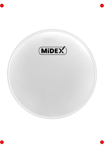 Beyaz 20 Inç Kick Davul Derisi - Derin Bas ve Dayanıklılık