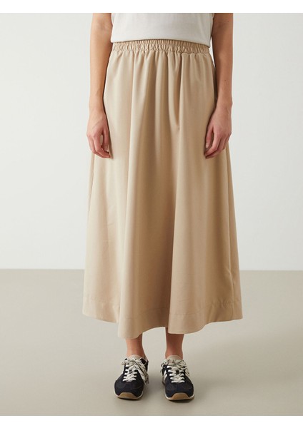 Yeni Sezon Beli Lastikli Poplin Kadın Etek fiyatları