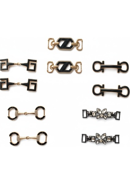 Metal Tokalar 5’li Set – Çanta, Ayakkabı ve Kemer Süsleme Için Dekoratif Aksesuar