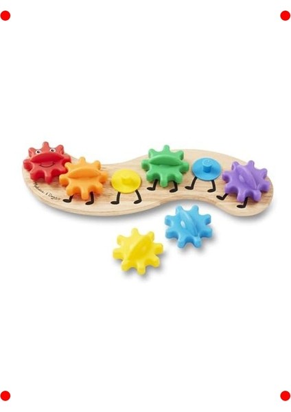 Ahşap Tırtıl Dişli Çevirme Oyuncak