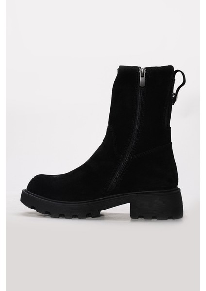 Hakiki Deri Kürklü Kadın Klasik Bot 124KZA3111 fiyatları