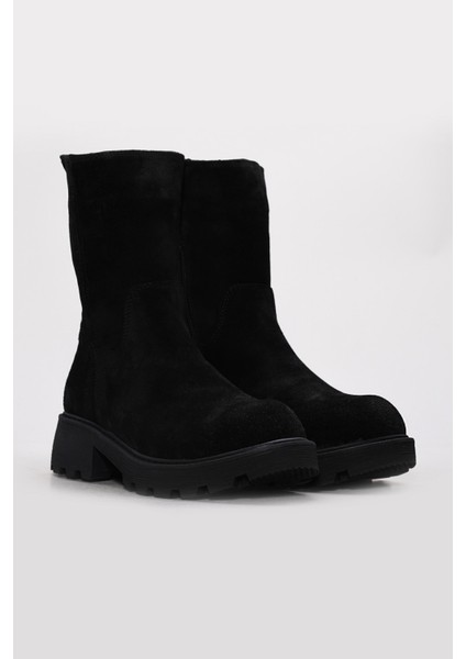 Hakiki Deri Kürklü Kadın Klasik Bot 124KZA3111 fırsatları