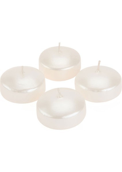 4'lü Yüzen Mum - Sedef - 5 cm modelleri