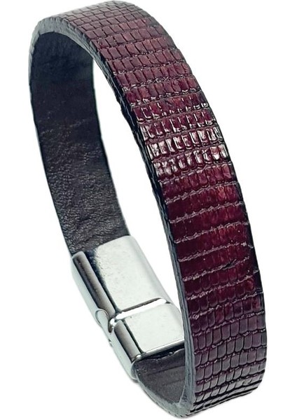 JTAW25BLK1629 Hakiki Dana Derisi Mıknatıs Kapama Bordo Garantili Hediye Kutulu Janti Bileklik fiyatları