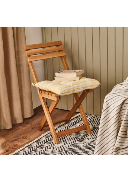 Soft Lime Cello Sandalye Minderi - Ekru / Sarı - 43X43 cm fiyatları