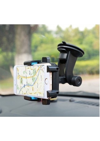 Araç İçi Cam ve Torpido Vantuzlu Telefon Tutucu