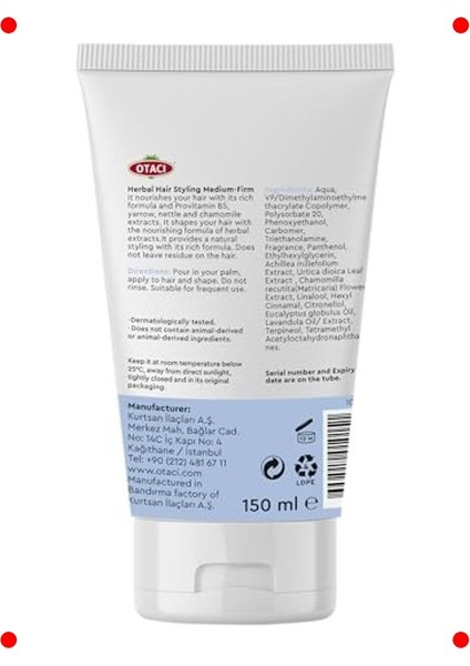 Bitki Özlü Saç Şekillendirici (Orta-Sert Tutuş) fiyatları