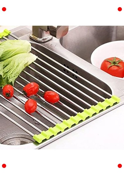 Evye Üstü Katlanır Çok Amaçlı Paslanmaz Çelik Süzgeç indirimleri