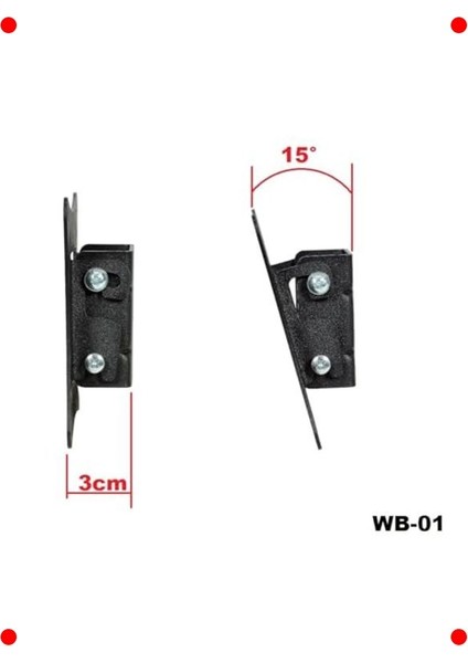 Kademeli Sabit Tv/monitör Askı Aparatı 19"-27" modelleri