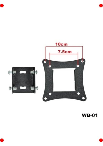 Kademeli Sabit Tv/monitör Askı Aparatı 19"-27" indirimleri