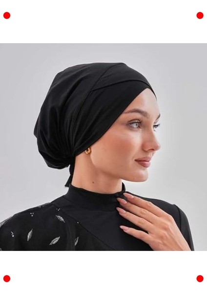 Kadın Tesettür Yüzücü Bone - Lastikli Bağlamalı fırsatları