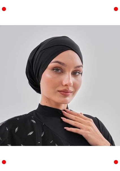 Kadın Tesettür Yüzücü Bone - Lastikli Bağlamalı indirimleri