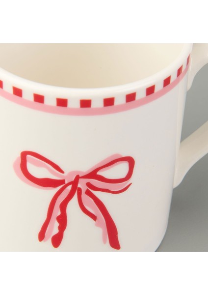 Kitchen Ribbon Porselen Kupa - Renkli - 290 ml modelleri