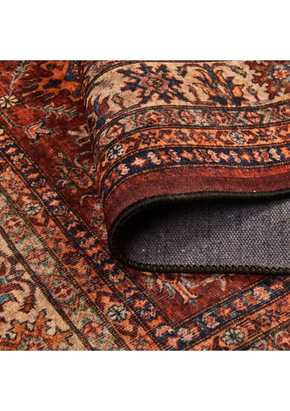 Soft Line Afgan Desenli Halı - Kırmızı - 120X180 cm modelleri