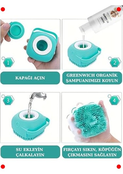 Şampuan Hazneli Evcil Hayvan Banyo Fırçası fiyatları