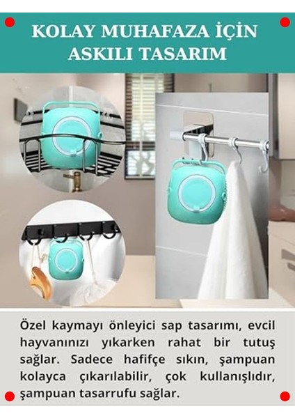 Şampuan Hazneli Evcil Hayvan Banyo Fırçası modelleri