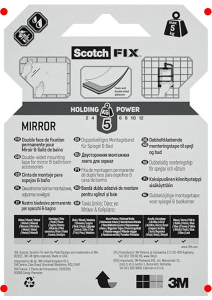 Güçlü Ayna Montaj Bandı modelleri