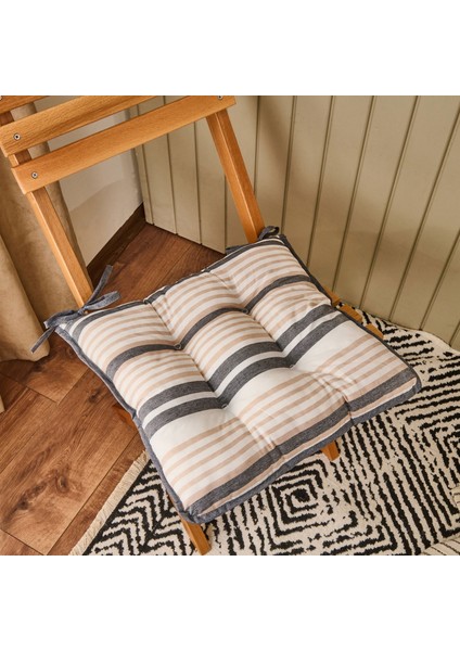 Soft Mimpi Sandalye Minderi - Ekru / Renkli - 43X43 cm