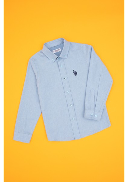 Erkek Çocuk Açık Mavi Gömlek Basic 50316769-VR003