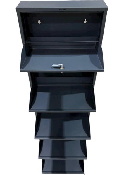 Metal Ayakkabılık 5'li Siyah Kilitli Model modelleri