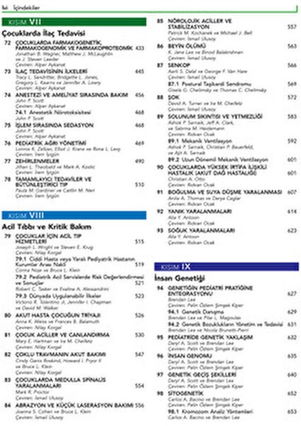 Nelson Pediatri Cilt 1-2 2021 Yılı Türkçe Basım