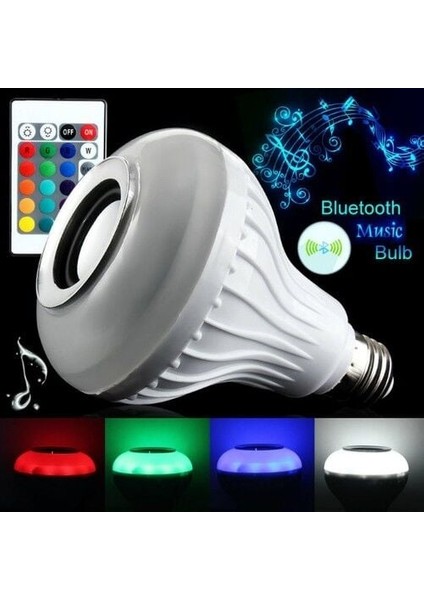 Kumandalı Bluetooth Disco Ampul Rgb