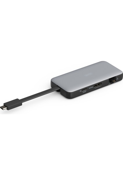 Digitus Usb-C Travel Docking Station, 7-Port&lt;br&gt;1 x HDMI Port&lt;br&gt;2 x USB 3.2 Gen 1 Port&lt;br&gt;1 x RJ45 Port&lt;br&gt;1 x Sd Yuva&lt;br&gt;1 x Microsd Yuva&lt;br&gt;1 x Pd (Power D