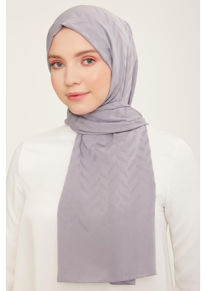 Trend J.capri Açık Buz Mavisi Desenli Şal 1 - 358