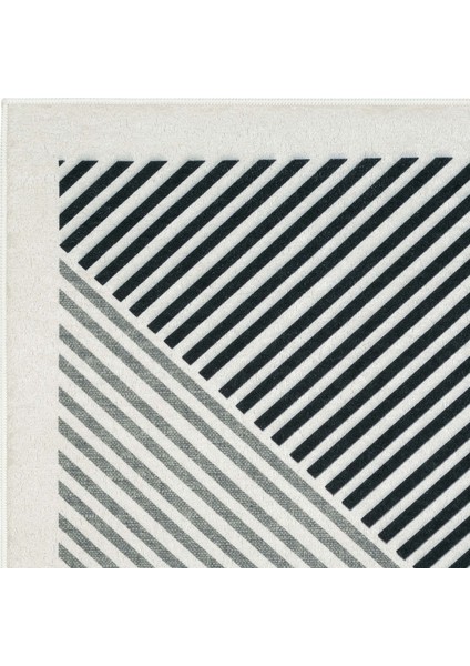 Pratico Gri Kaymaz Taban Halı Geometrik Desen Yumuşak Dijital Baskı Makinede Yıkanan Mutfak Halısı fırsatları